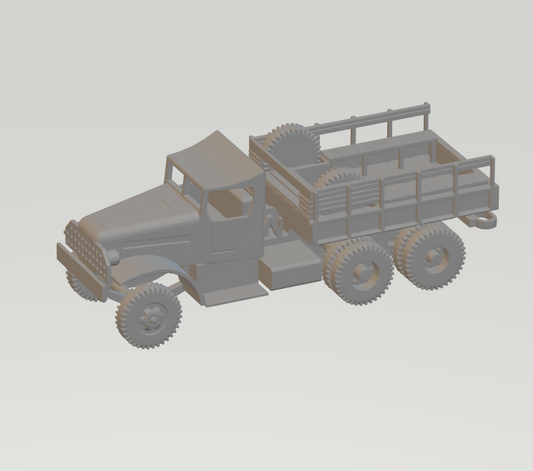 87 Scale White 6-ton 6x6 Cargo Truck