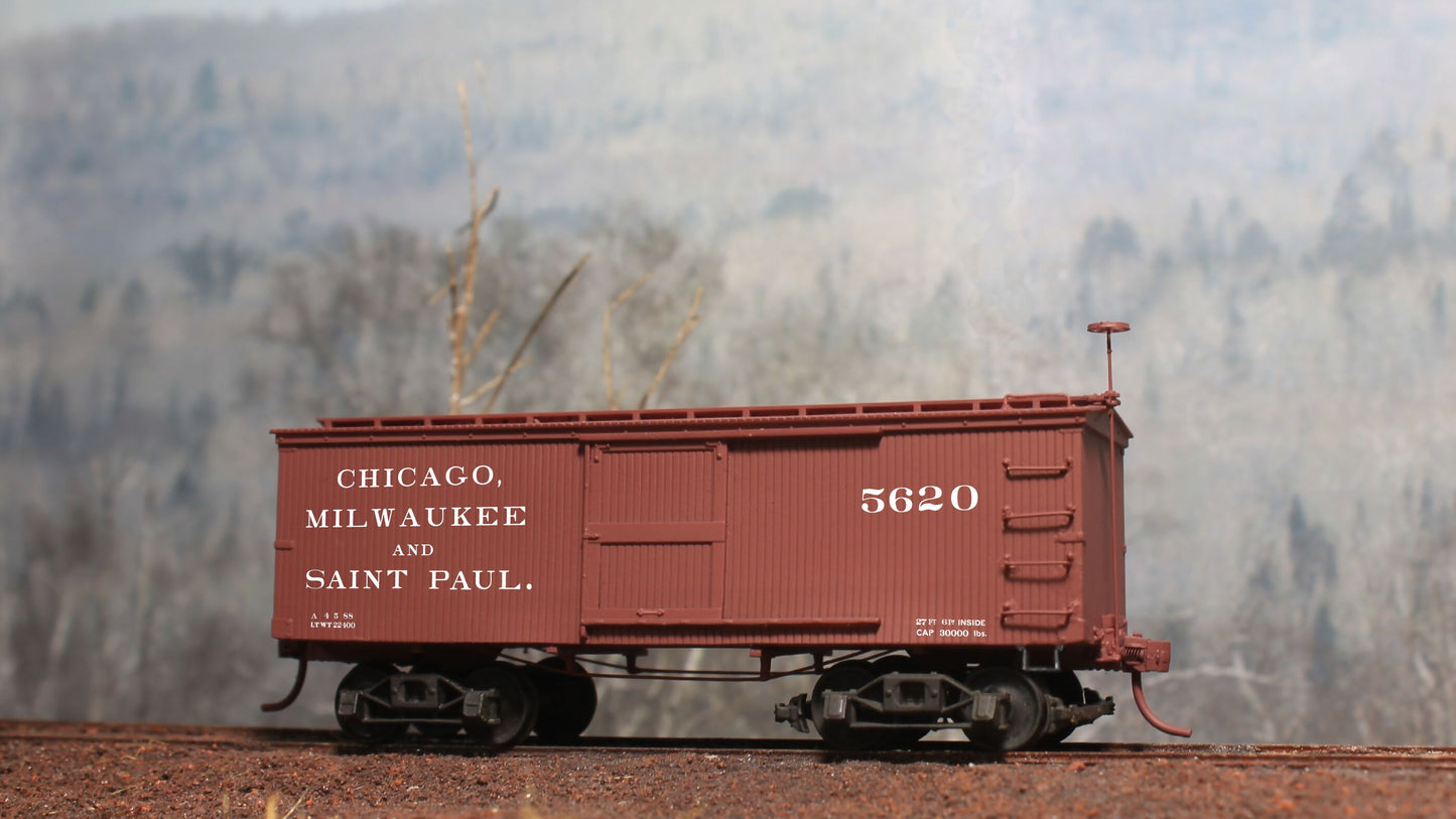 Chicago, Milwaukee & St. Paul Railway 28' Boxcar