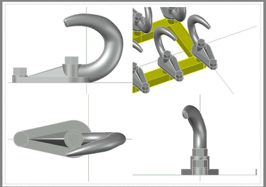 Studebaker tow hooks 1:35 ICM