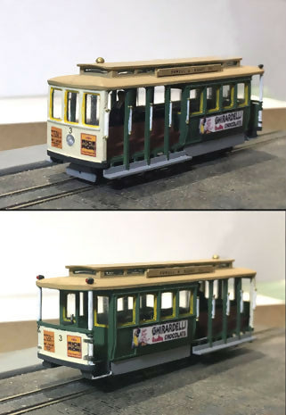 San Francisco Powell & Mason St. Cable Car (N scale)