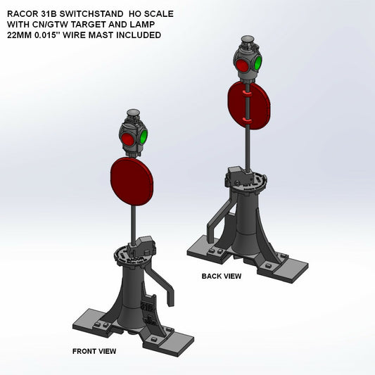 Racor 31B Switchstand with CN/GTW Target and Lamp HO