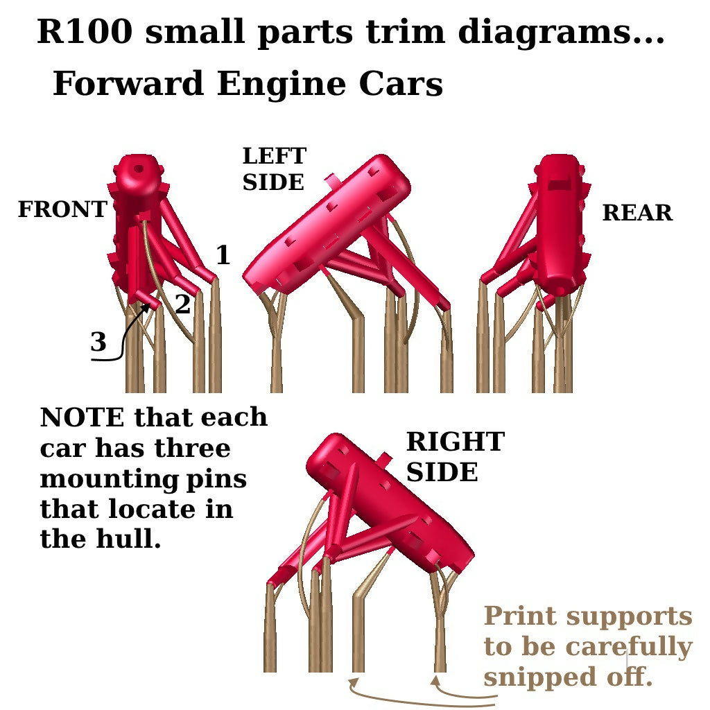 R100 Airship kit in 1:600 or 1:700 scale with Display Stand and Decals