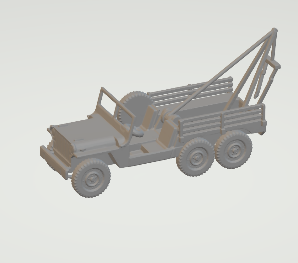 87 Scale 6x6 Jeep MT Wrecker