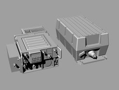 Harris AN-PRC 150(C) radio with antenna coupler – 3Dp Train