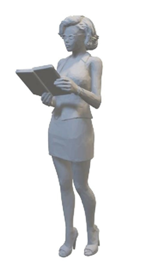 S Scale Woman with Note Pad