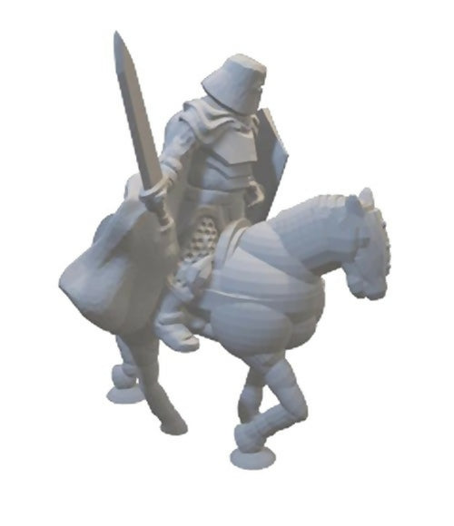 HO Scale Knight on Horse