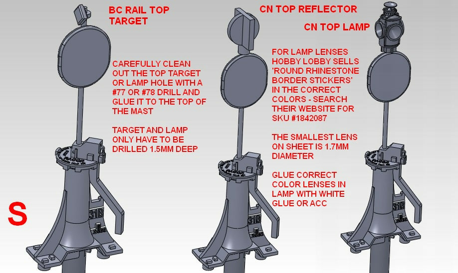 3dp Rails Racor 31B Switchstand with BC Rail Target and Reflector HO – 3Dp Train