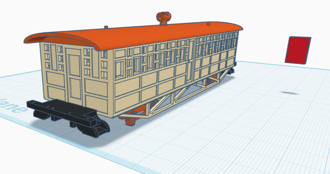 Camden and Amboy Passenger Coach c.1860 HO scale