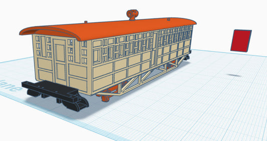 Camden and Amboy Passenger Coach c.1860 HO scale