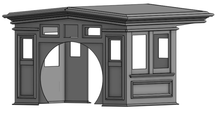 8-18C Baldwin Wooden Cab