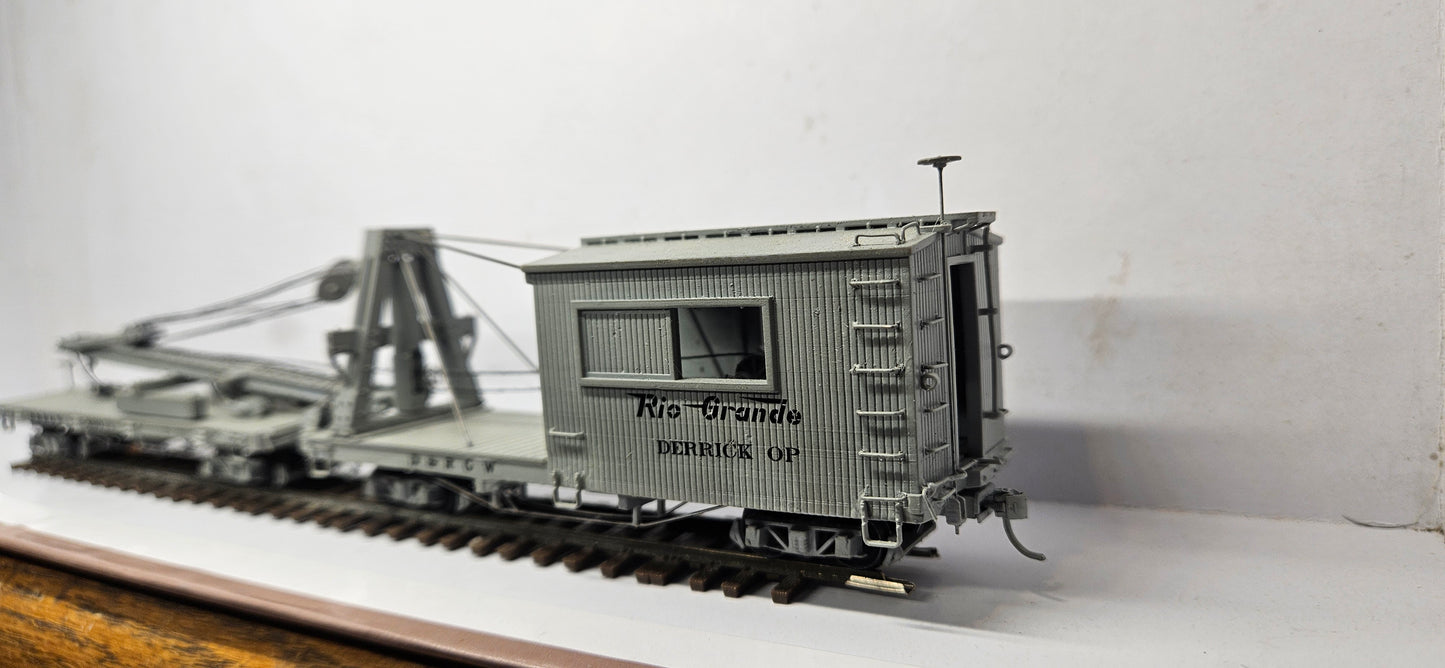 HOn3 D&RGW Derrick OP and Idler Car Kit