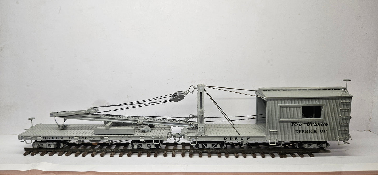 HOn3 D&RGW Derrick OP and Idler Car Kit