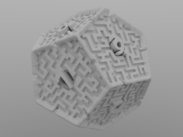 12 Sided Maze Die