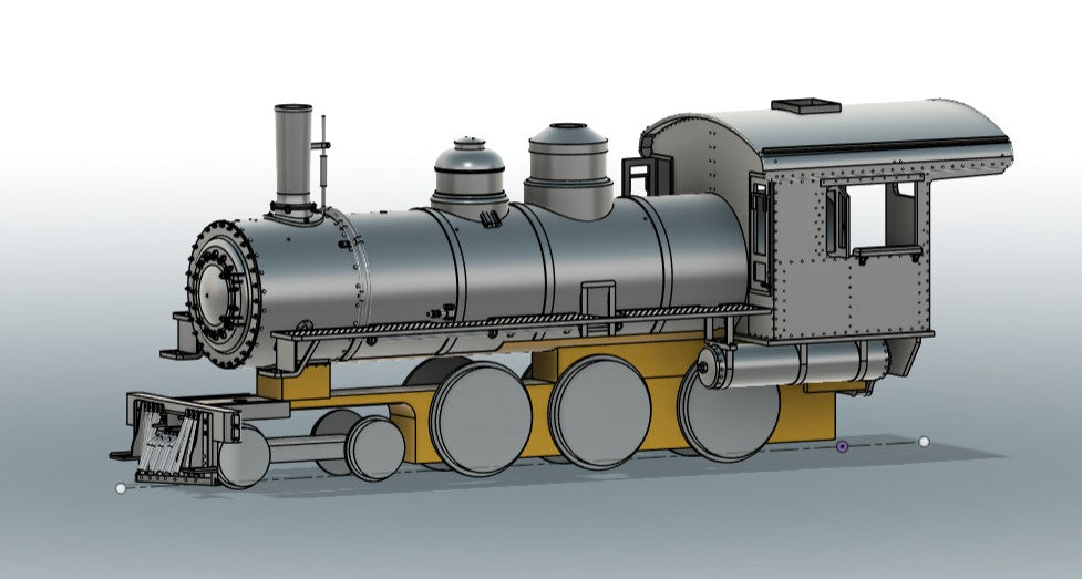 SJP.Cb07 Southern Pacific narrow gauge 4-6-0 cab 