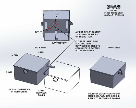 Battery Box 16-Cell 36x36 kit