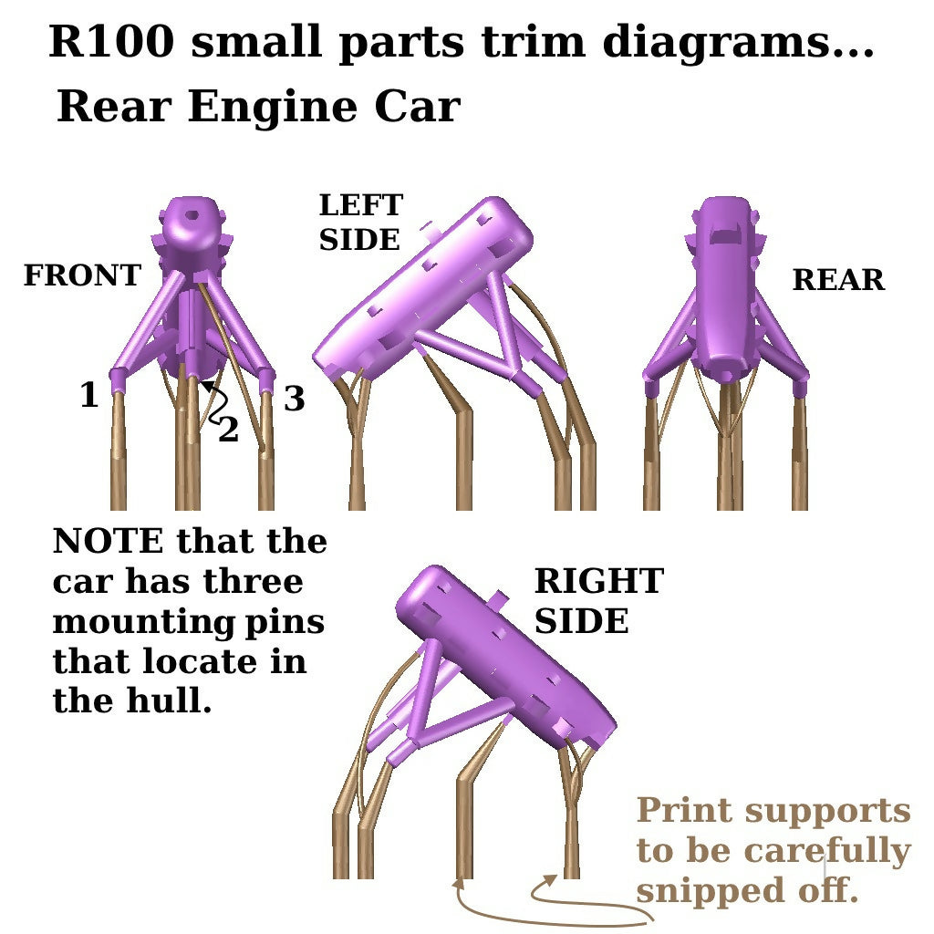 R100 Airship kit in 1:600 or 1:700 scale with Display Stand and Decals