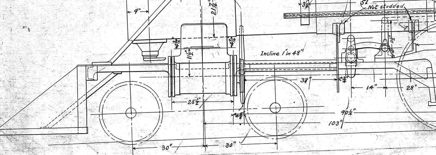 Baldwin 8-18C series 4-4-0 Mainframe Section