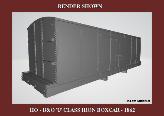 B&O U class Boxcar 1862