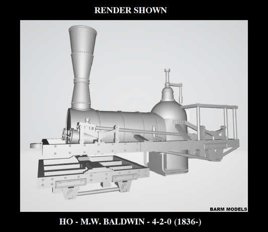 HO - M.W. Baldwin 4-2-0 Locomotive