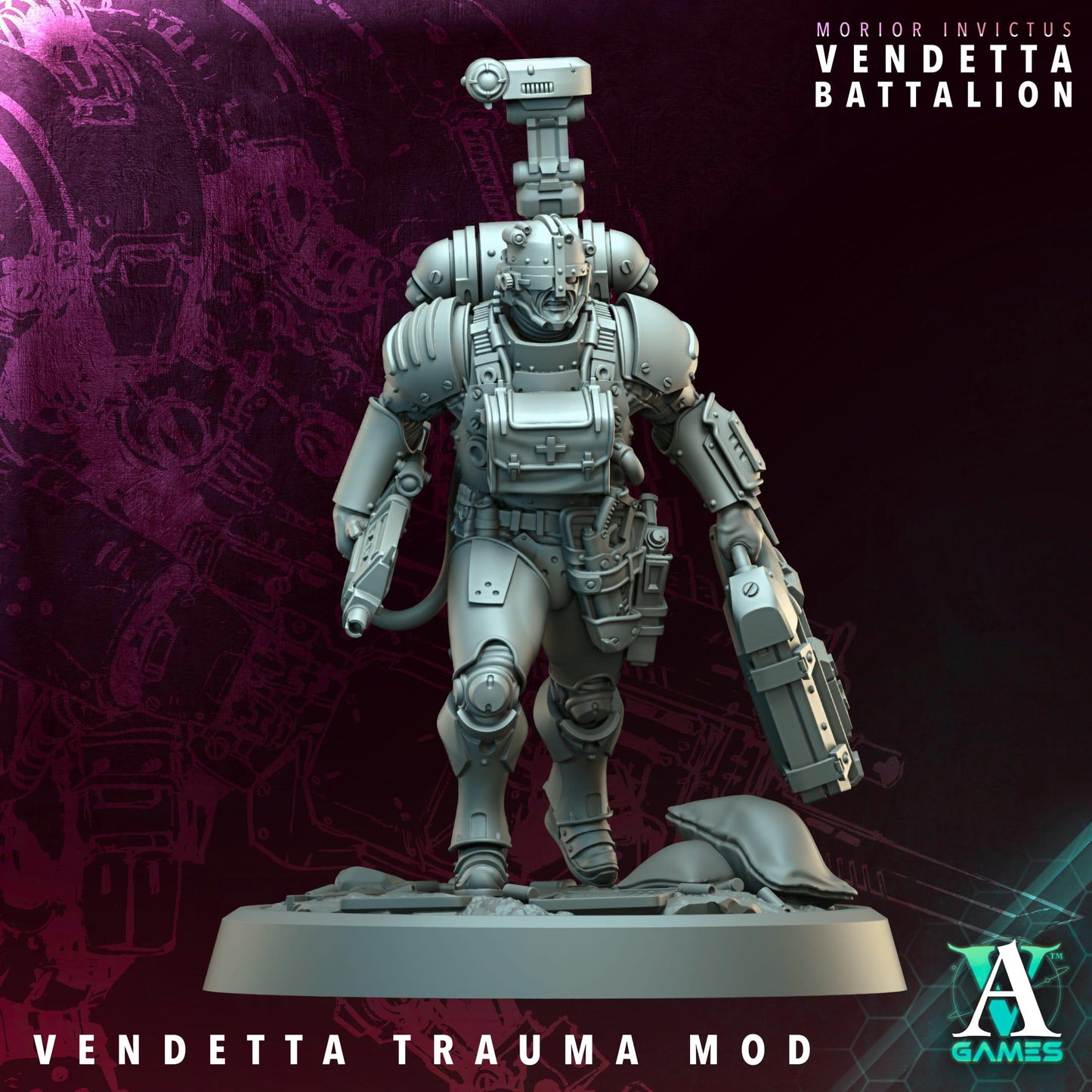 3D Printed Vendetta Trauma Mod by Archvillain Games
