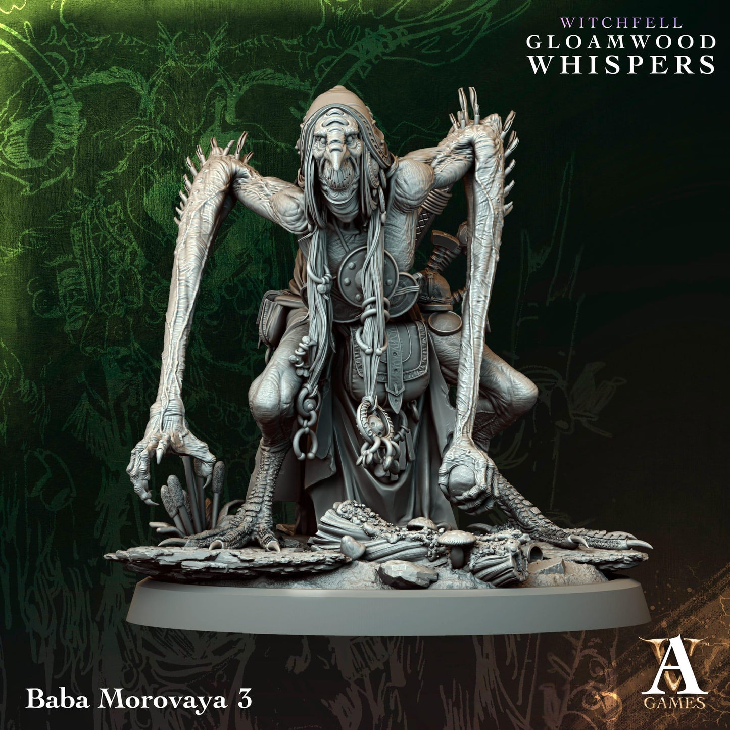 3D Printed Baba Morovayas by Archvillain Games