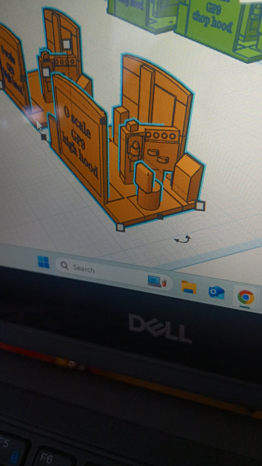 O scale High hood gp9 cab interior
