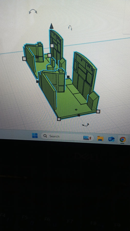 O scale low hood gp9 cab interior