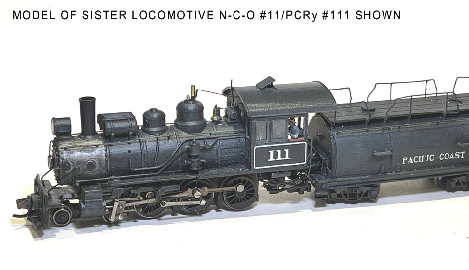 SOUTHERN PACIFIC NARROW-GAUGE LOCOMOTIVES 8, 9 or 18 – TTn3