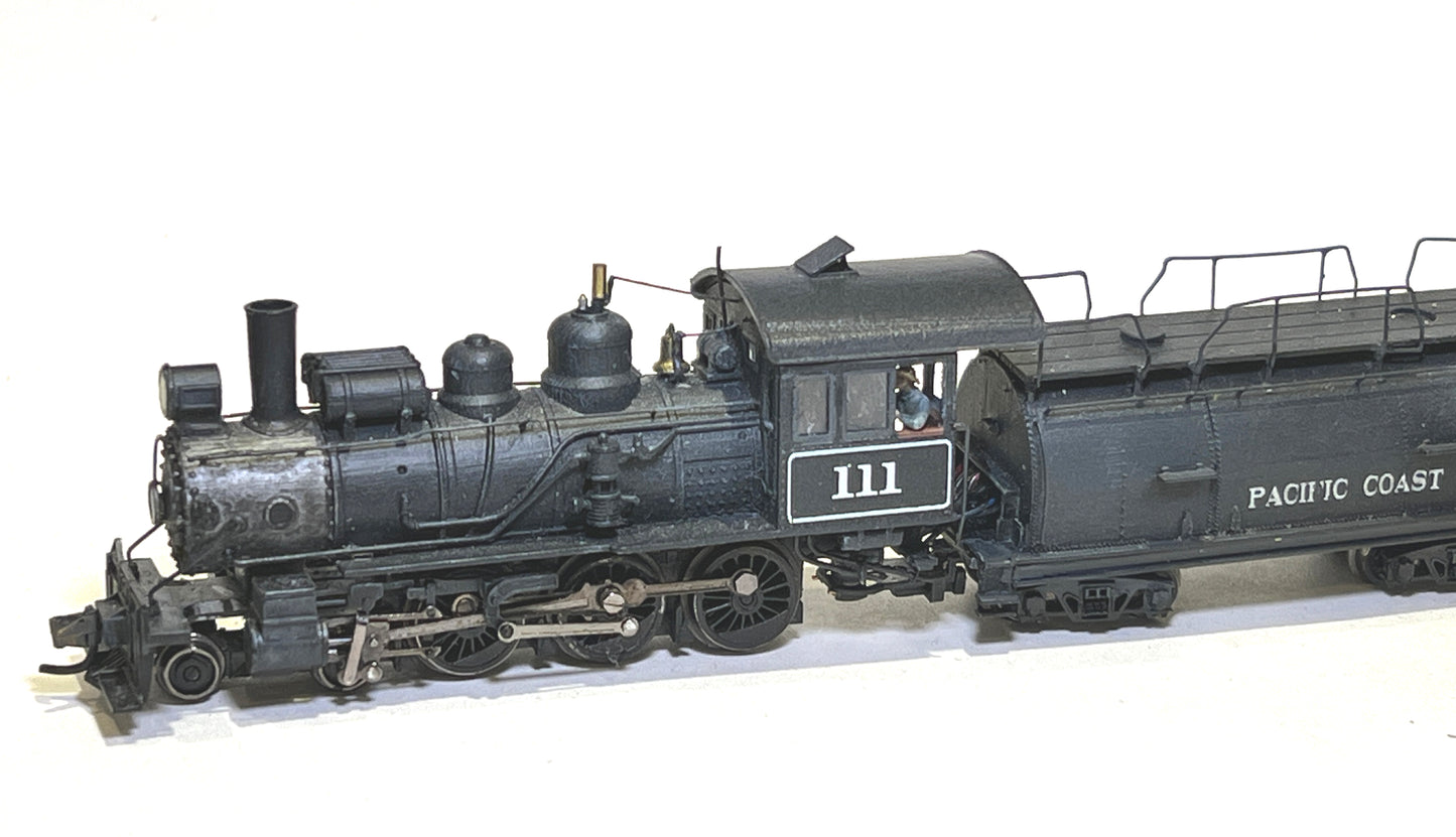 PACIFIC COAST RAILWAY LOCOMOTIVE 110 or 111 – TTn3