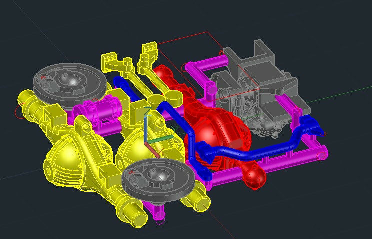 Tamiya 1:48 CCKW banjo axles