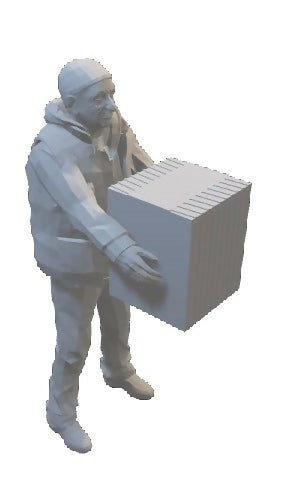 Dock Worker w/ Box