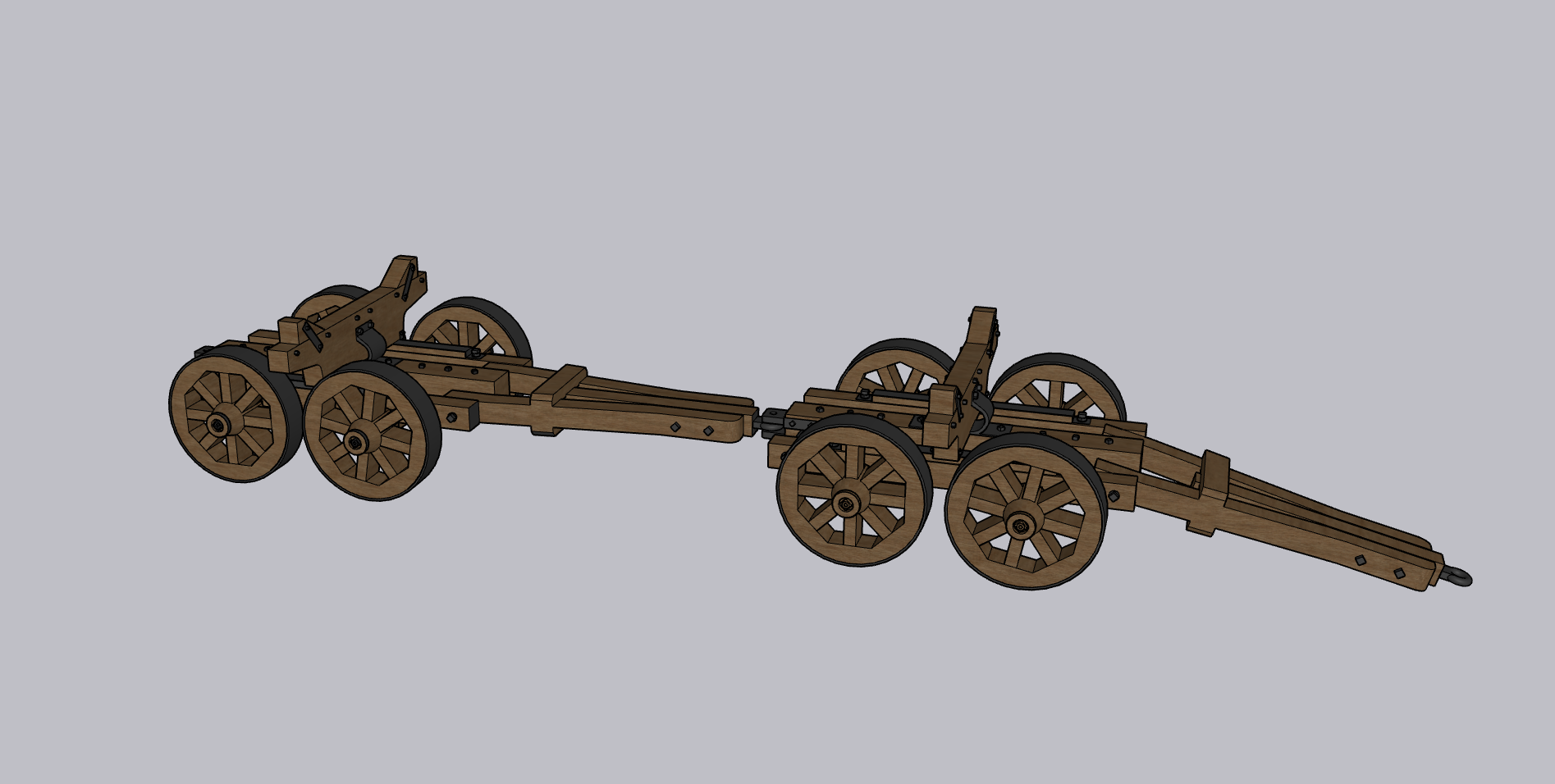 Lindsey Eight Wheel Logging Wagon