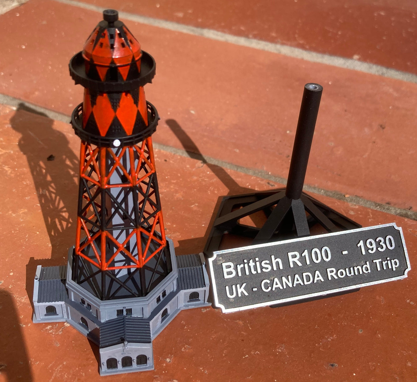 R100 Airship at the Montreal Mast, 1:500 scale