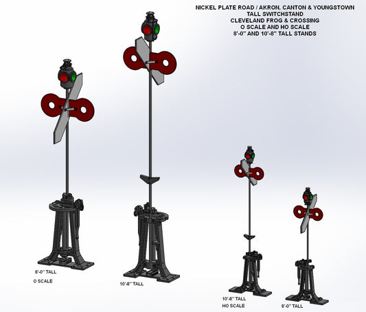 NKP-AC&Y Tall CF&C Switchstand HO scale - RH Handle