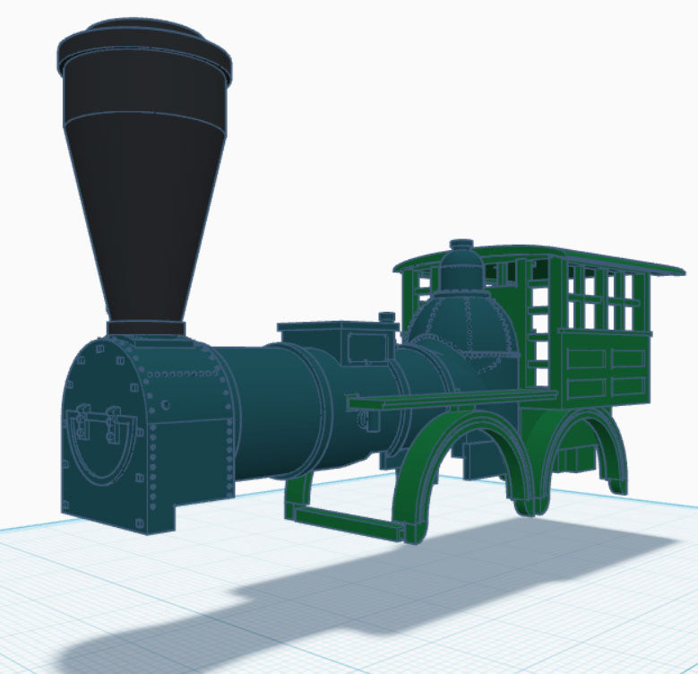 C. 1850 Norris Steam Locomotive Body Kit for Mantua Chassis