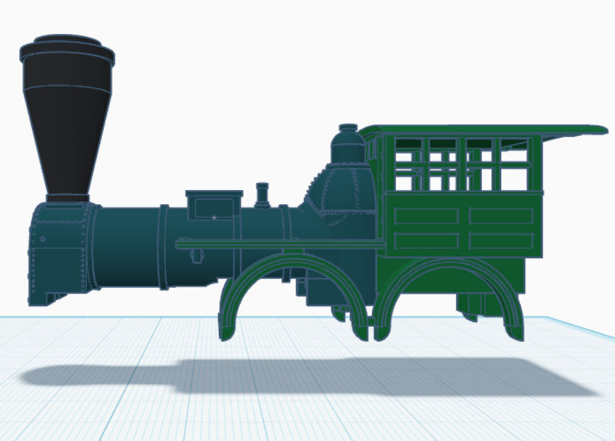 C. 1850 Norris Steam Locomotive Body Kit for Mantua Chassis