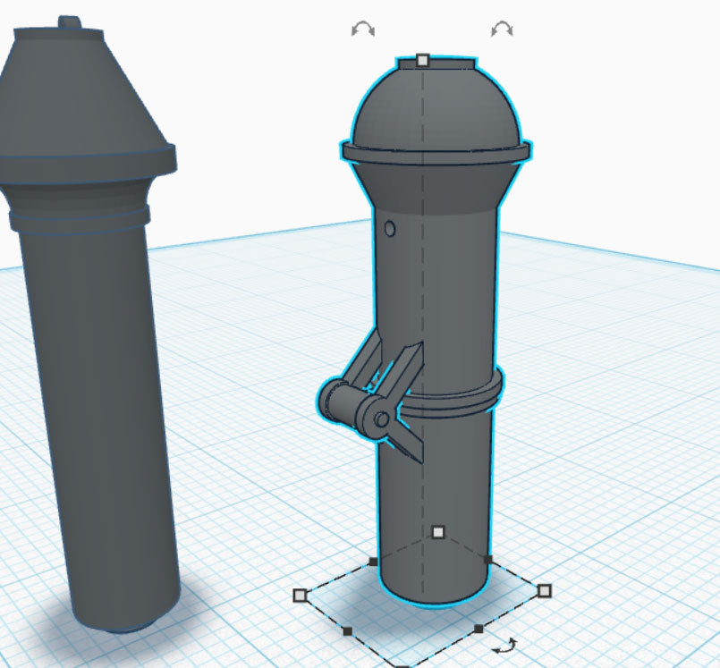 Hinged Smokestack for HO Scale Norris 4-2-0