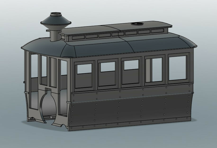 SJP-CB04 Steam Dummy cab for Bachmann 0-4-2 Porter