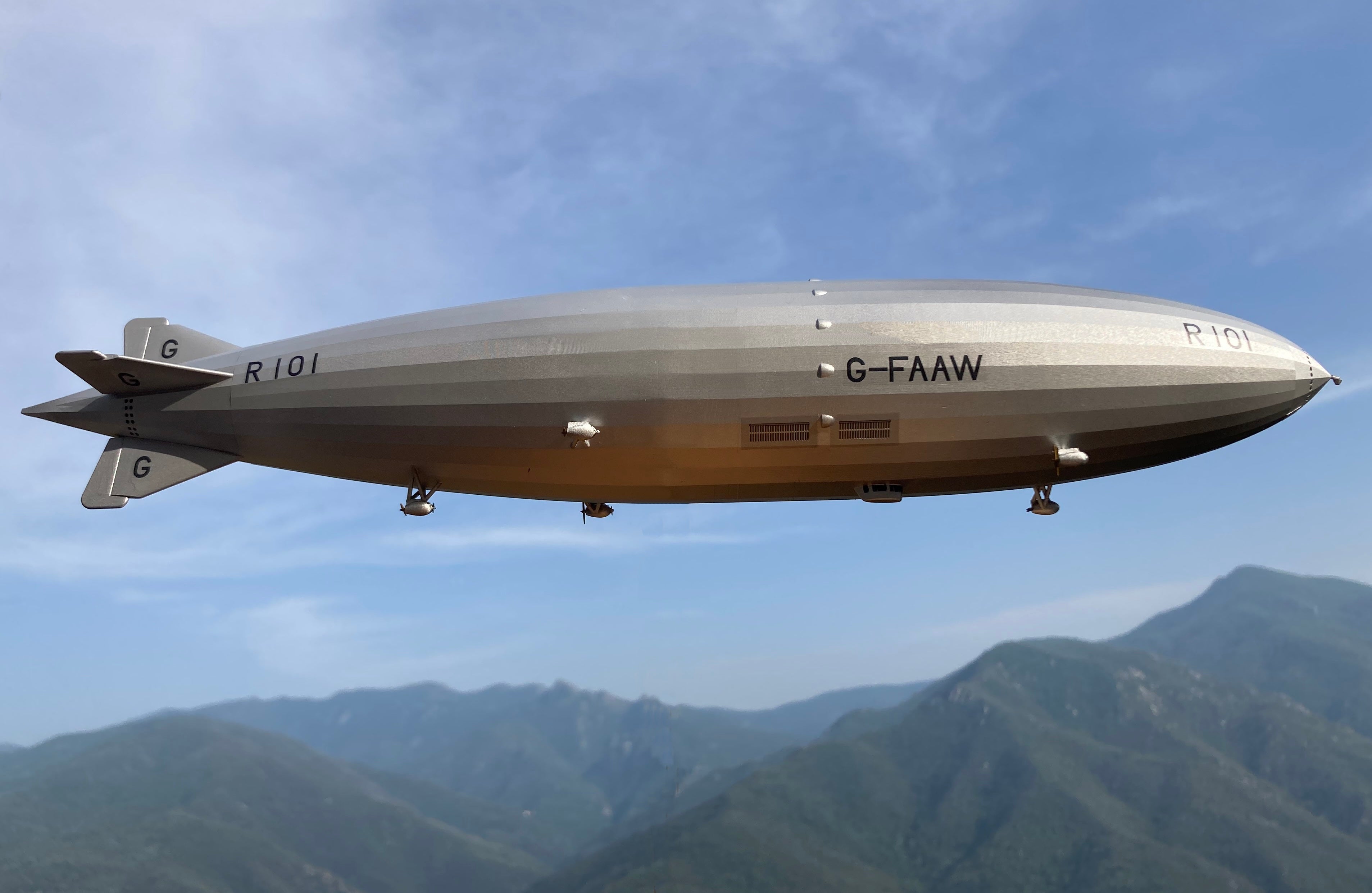 R101 Airship of 1930 in 1:600 or 1:700 scale – 3Dp Train