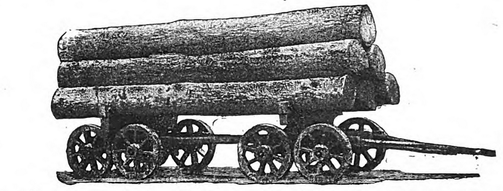 Lindsey Eight Wheel Logging Wagon