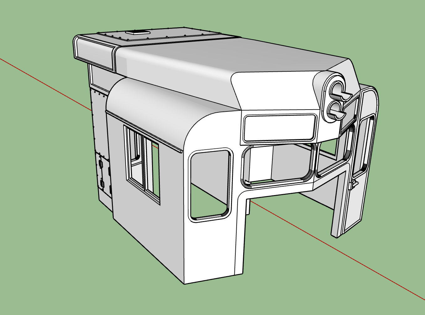 S Scale GP 30 Conversion Cab Kit - Part 1 of 2