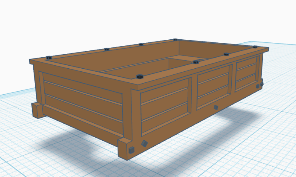 1830's Early Wooden Tender for Bachmann DeWitt Clinton Mechanism