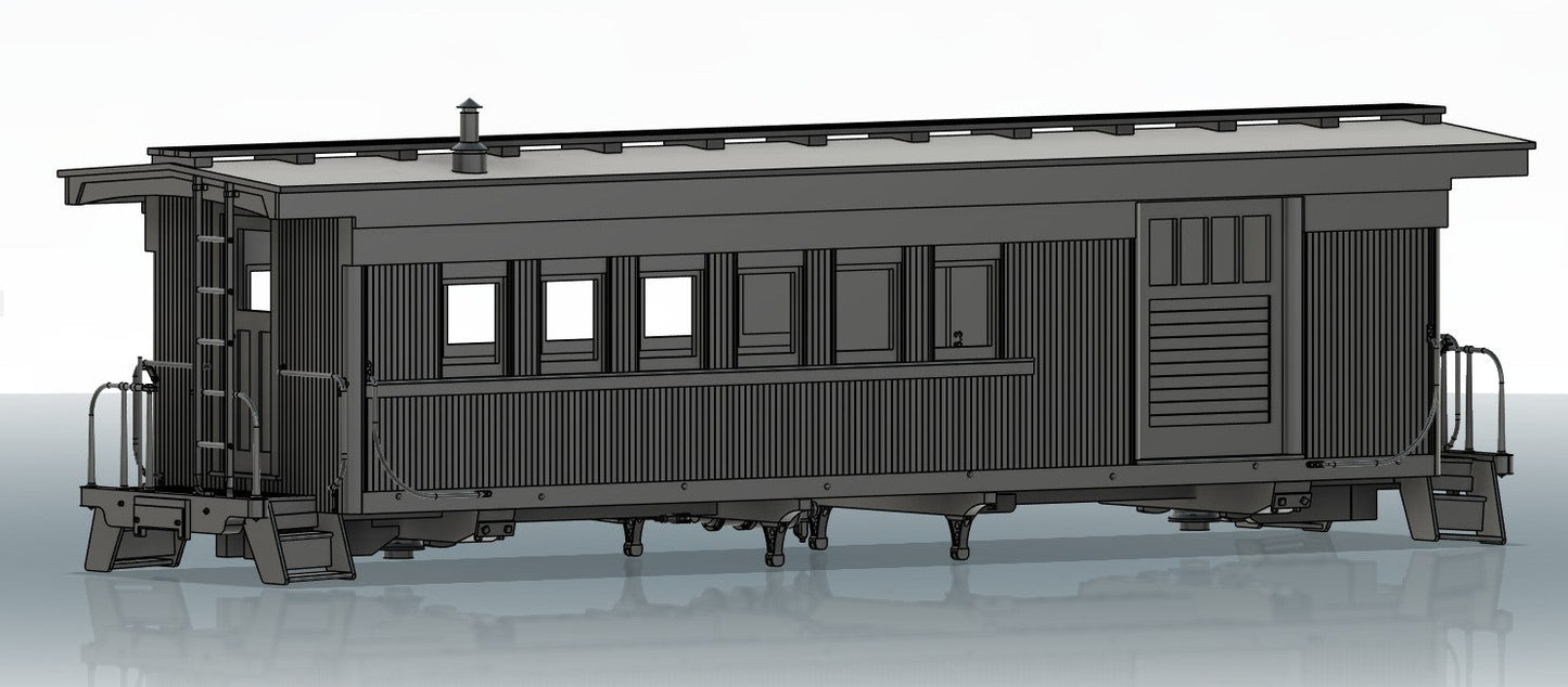 SJP.Ca401 Southern Pacific narrow-gauge caboose 401 -post 1952 rebuild-