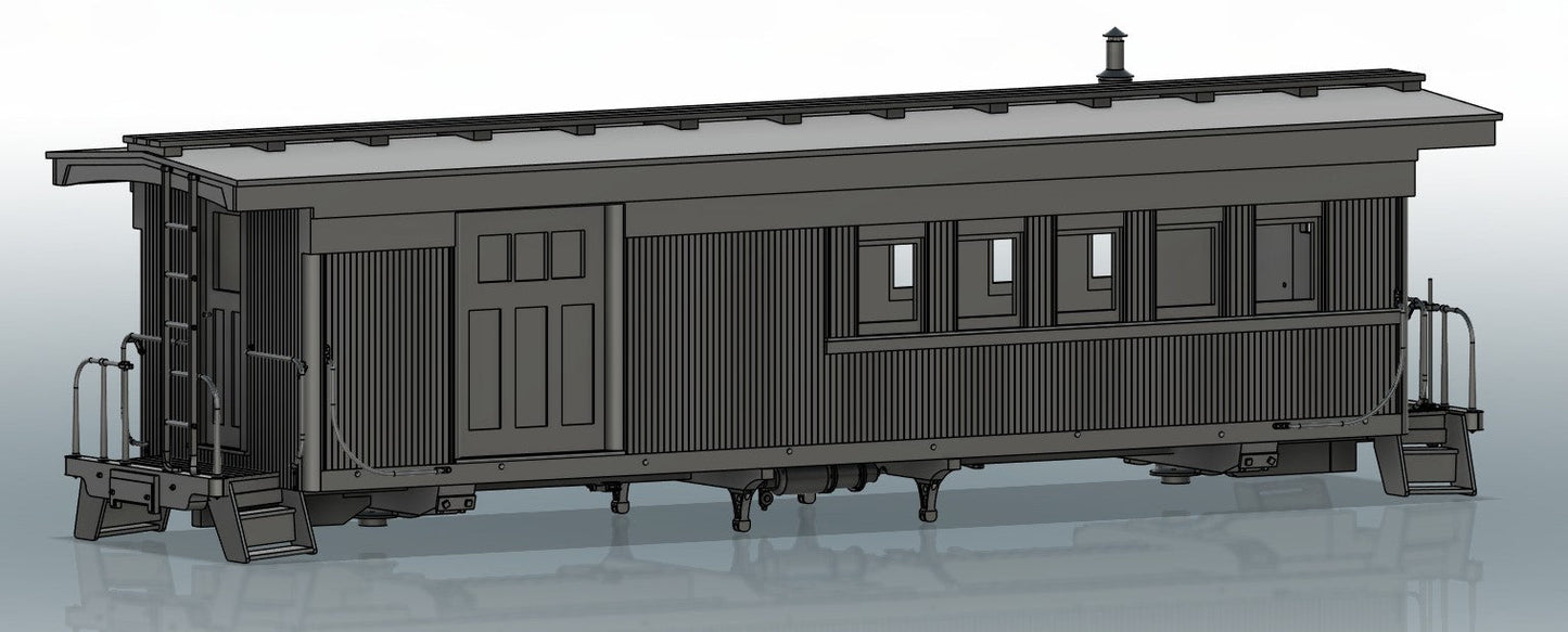 SJP.Ca401 Southern Pacific narrow-gauge caboose 401 -post 1952 rebuild-