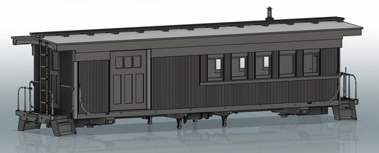 SJP.Ca401 Southern Pacific narrow-gauge caboose 401 -post 1952 rebuild-