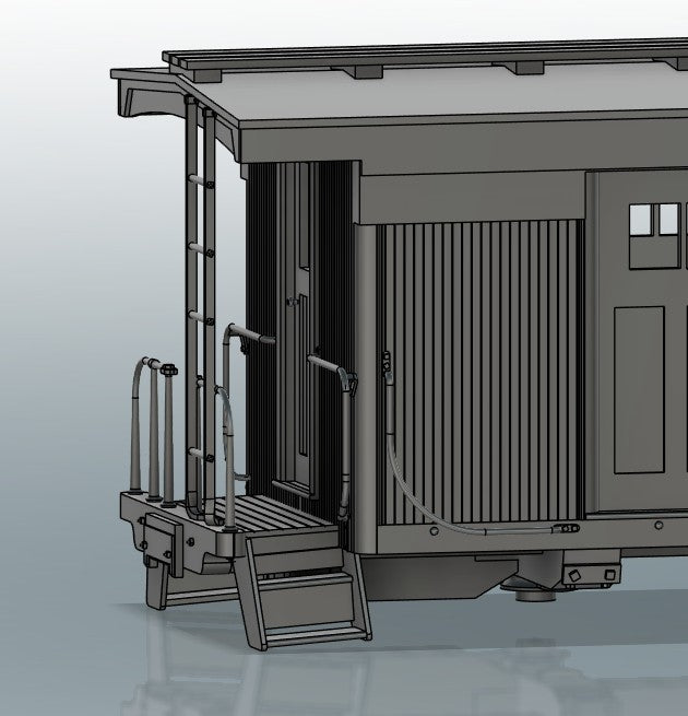 SJP.Ca401 Southern Pacific narrow-gauge caboose 401 -post 1952 rebuild-