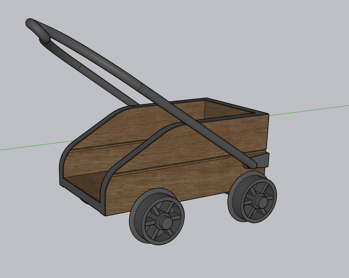 Wooden Mine Skip – 3Dp Train