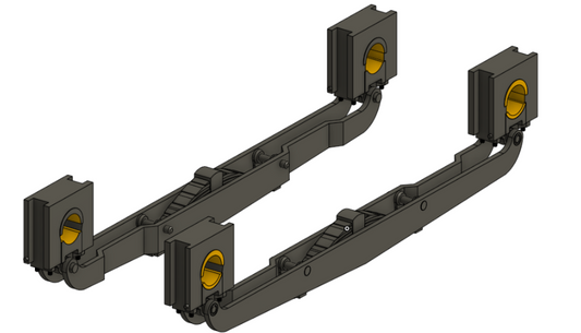 Rocker Bar Suspension for 8-18C Baldwin 4-4-0