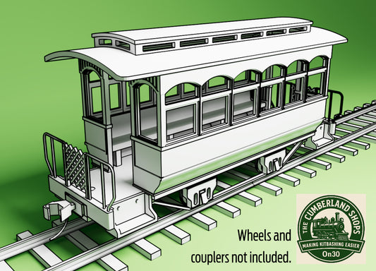 On30 18' Passenger Car - 2 Axle