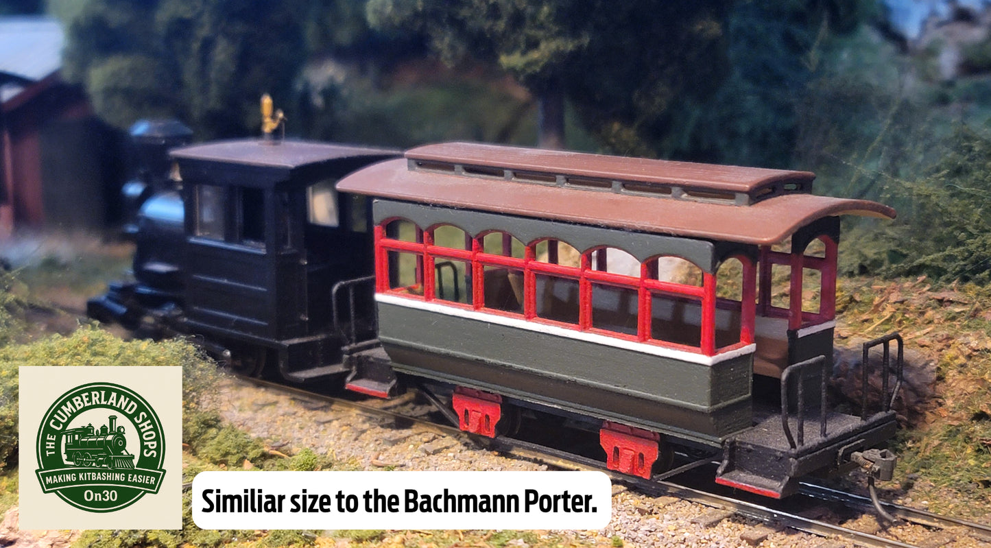 On30 18' Passenger Car - 2 Axle